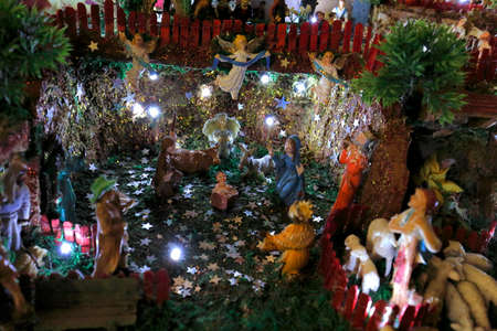 the Nativity sceneの写真素材