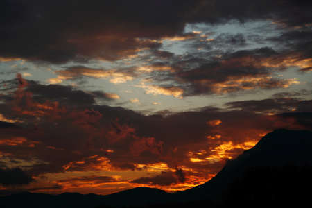 sunset in Italyの写真素材