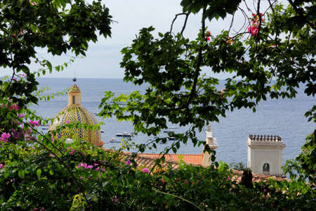 The Amalfi Coast, view of the seaの写真素材