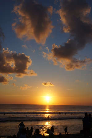 Sunset at Baliの写真素材