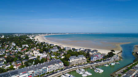 Aerial photo of La Baule Bayのeditorial素材