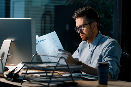Employee oveworking having deadline