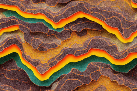 Abstract wavy background in grunge styleの素材