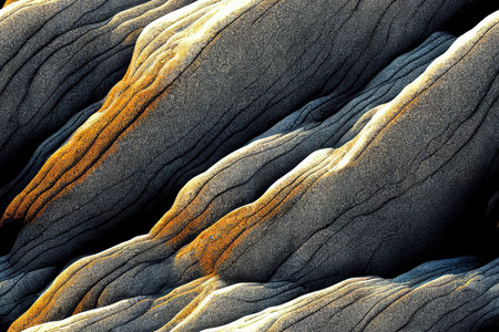 Black and Gold Marble Texture Background, seamless patternの素材