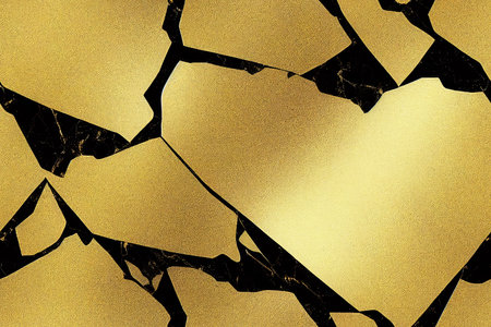 Black and Gold Marble Texture Background, seamless patternの素材