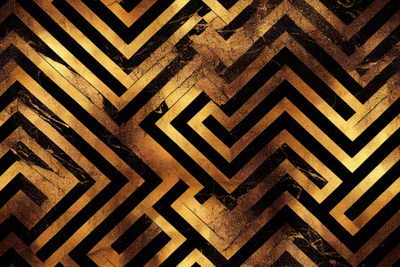 Golden marble surface, luxury wallpaper, seamless patternの素材