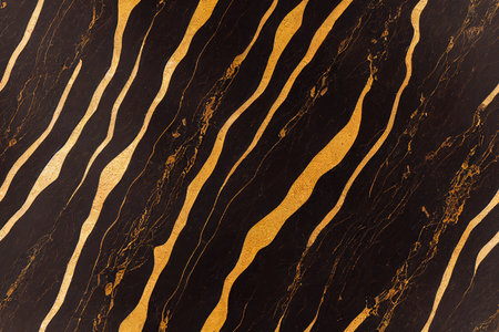 Abstract gold and black marble texture, luxury stone background, seamless patternの素材