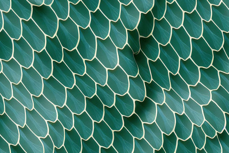 Floral tropical leaves background, seamless backgroundの素材