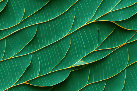 Floral tropical leaves background, seamless backgroundの素材