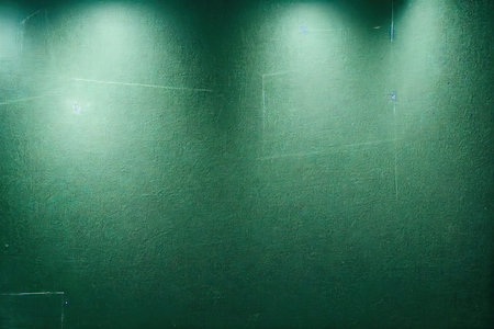 Green Chalk Board Blank Surface in Classroomの素材