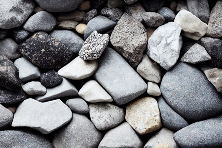 Gray small gravel background textureの素材