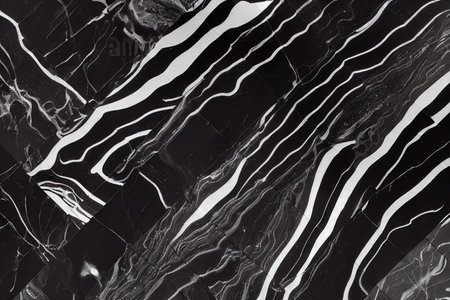 Black marble texture with cracks and white streaks pattern background digital illustrationの素材