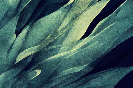 Background with abstract gray-yellow granular leaves close-up.の素材