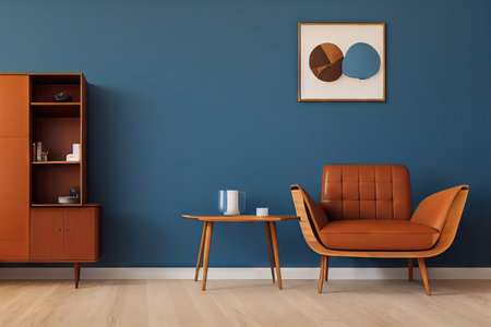 Modern style in minimalist interior, no peopleの素材
