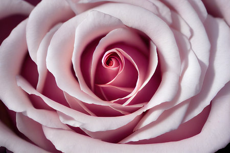 Rose petals delicate pink color large bud nearbyの素材
