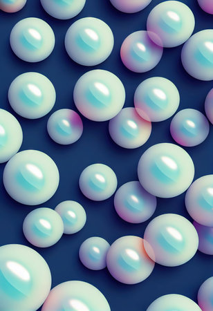 Dynamic 3D spheres, 3D rendering spaceの素材