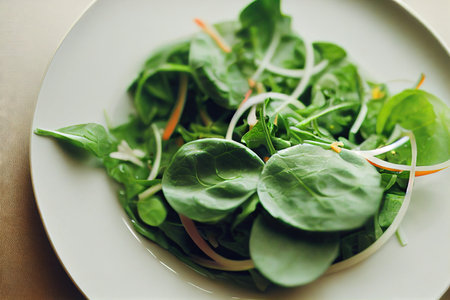 Bright juicy greens and vegetables to prepare healthy green saladの素材