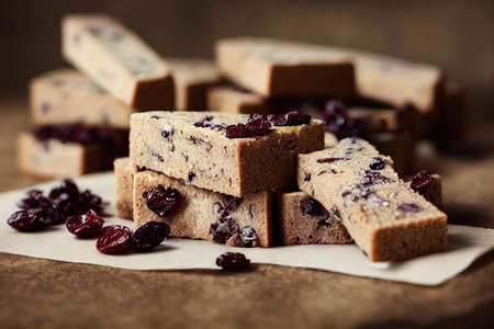 Cranberry biscotti as traditional Italian food for dessertの素材
