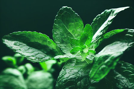 Ingredients for making invigorating mojito cocktails on dark backgroundの素材
