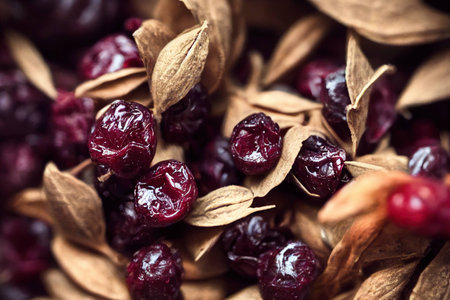 Dried cranberry for organic nutrition and cooking healthy breakfastsの素材