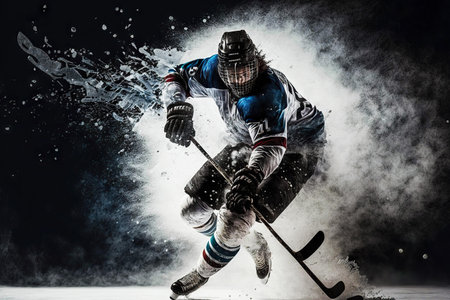 アイスホッケーの写真素材 イラスト素材 ストックフォトのamanaimages Plus