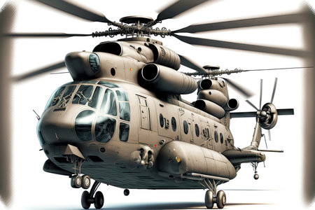 Modern equipped military aircraft isolated on white backgroundの素材