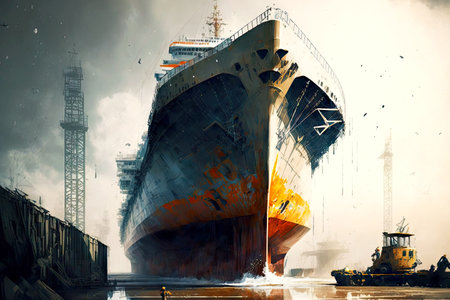 Restoration of skin and appearance of steamship shipbuildingの素材