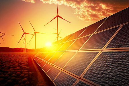 Alternative forms of solar panel energy and wind generatorsの素材