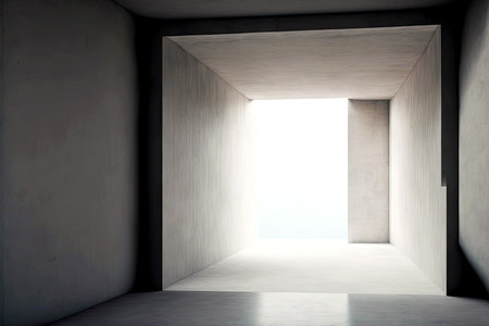 empty abstract concrete interior backgroundの素材