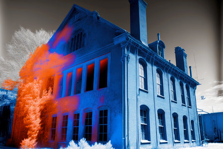 Thermal vision with thermal image house temperature camera