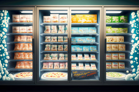 Appliance for retail trade supermarket refrigerator showcase