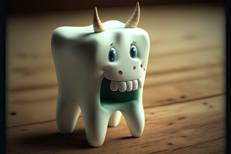 milch cow tooth dintage cute tooth