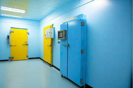 equipped refrigerator chambers for storage at low temperaturesの写真素材