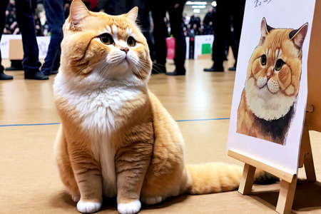 cat meikun at the pet show
