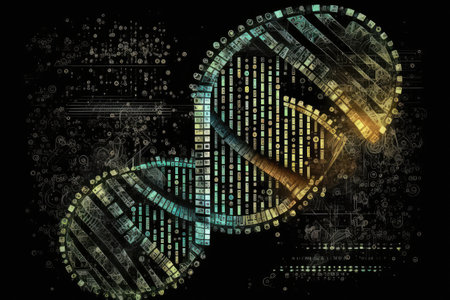 genetic programming algorithm, generating solutions to complex problem, created with generative aiの素材