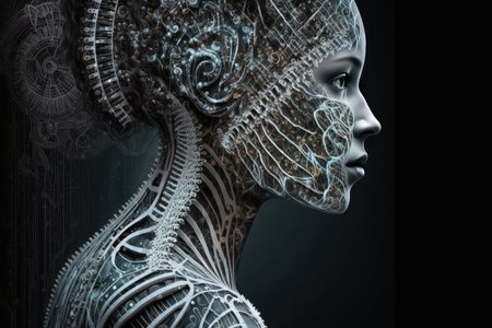 genetic programmer, using genetic programming to fine-tune artificial intelligence, created with generative aiの素材