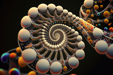 genetic programming system generating solutions to complex problem, created with generative aiの素材