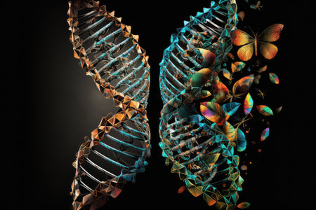 genetic programming in action, with program evolving and improving over time, created with generative aiの素材