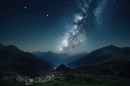 astronaut, surrounded by starry sky and floating in space, created with generative aiの素材