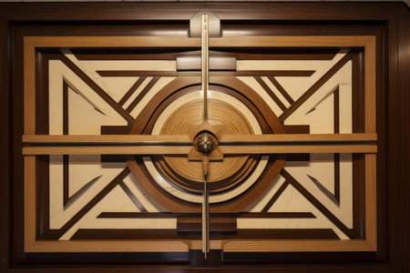 symmetrical design with asymmetrical elements, creating a sense of balance and order, created with generative aiの素材