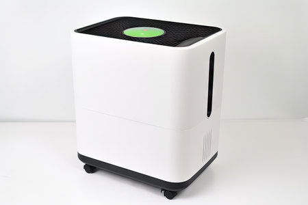 air purifier with hepa filter, removing 99.97 of airborne particles, created with generative aiの素材