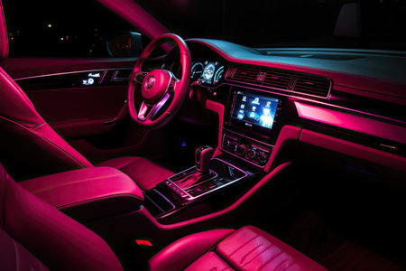 attractive car with stylish accessories and personalized touch, created with generative aiの素材