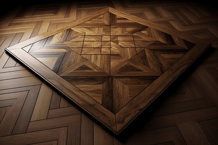 parquet for interior design of room hardwood floor, created with generative aiの素材