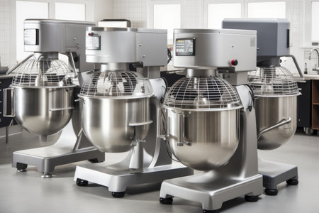 wide range of mixers and processors, each with its own unique design and purpose, created with generative aiの素材