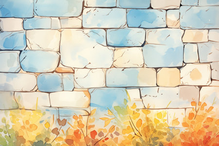 close up of stone texture in french country walls, magazine style illustrationの素材