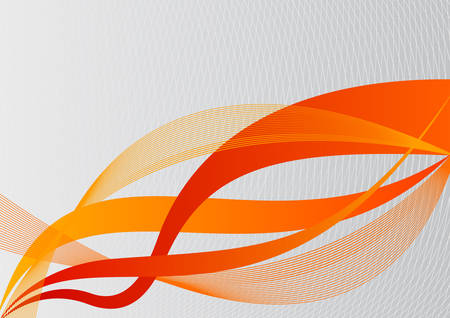 Abstract wavy background orange and red wavy lines.のイラスト素材
