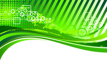 Green abstract technology background. Vector color illustrationのイラスト素材