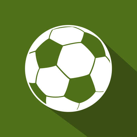 Soccer ball flat icon. Design element. Vector illustrationのイラスト素材