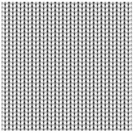 White seamless texture of knitting woolen clothes. Christmas Red Knitted Pattern. Vector illustration.のイラスト素材