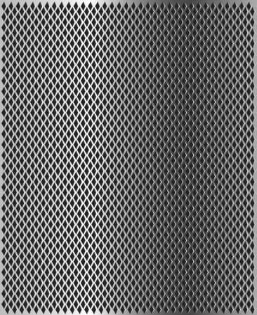 Shiny metal grill texture. Pattern design element. Vector illustration.のイラスト素材